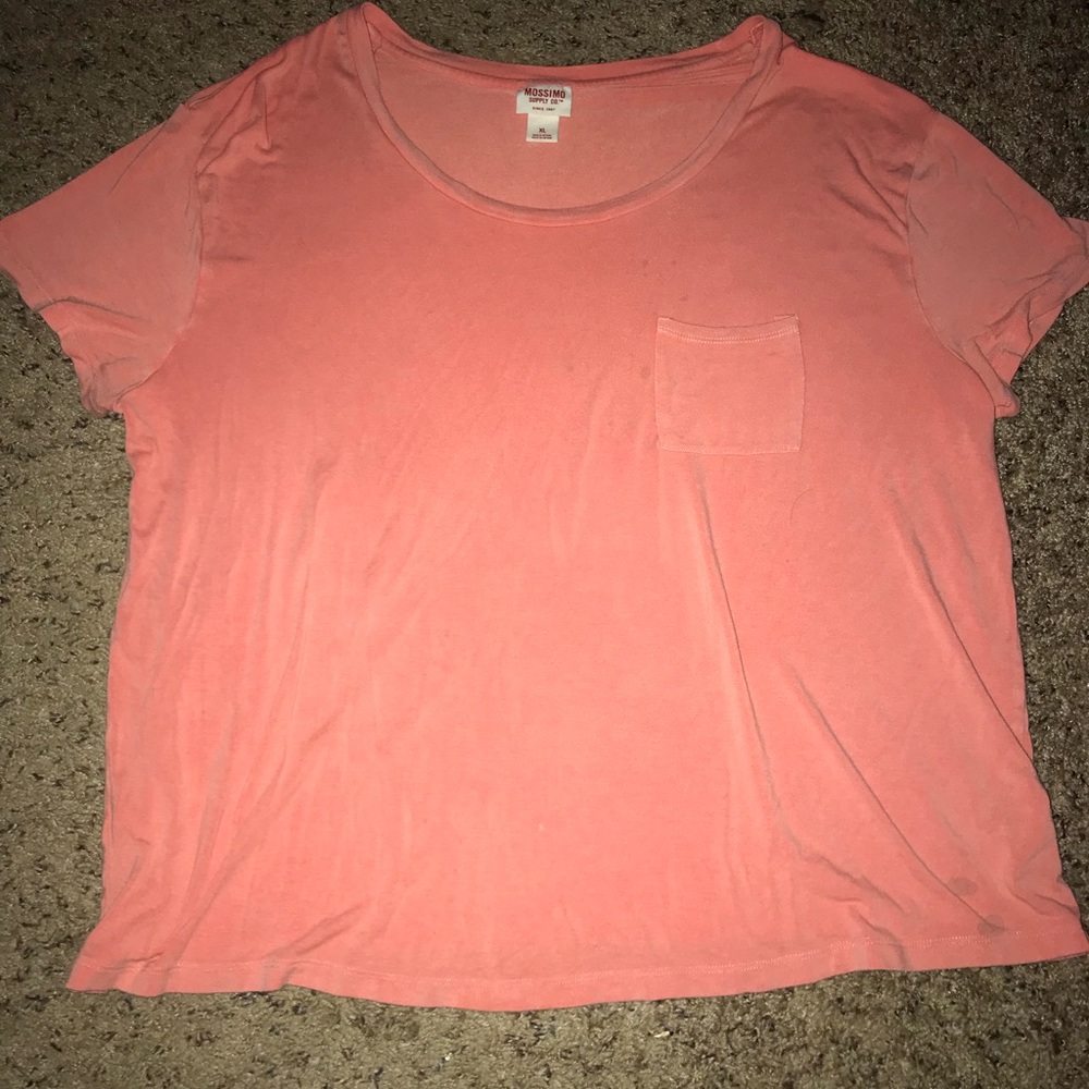 pink loose fitted tee